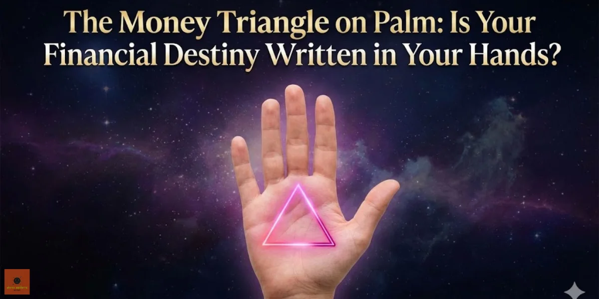 Money triangle on palm